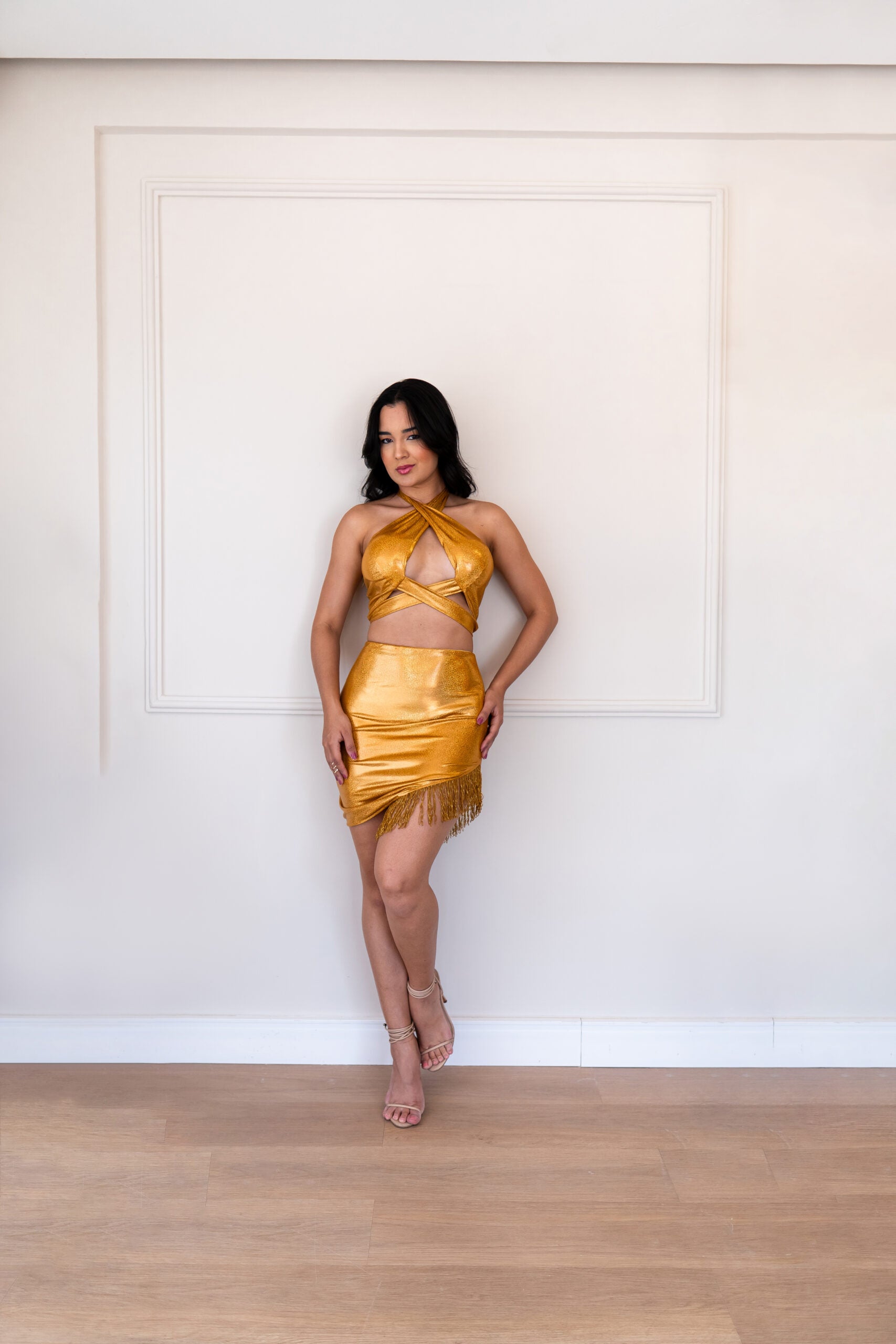 Conjunto brilhos dourado - Imagem 2