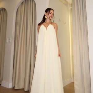 Vestido Alessandra Longo Amarelo