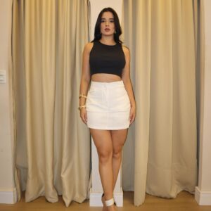 Short Saia Lais Off White