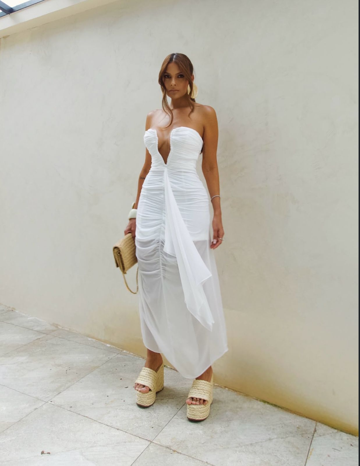 Vestido Midi Lumina Off White - Imagem 4