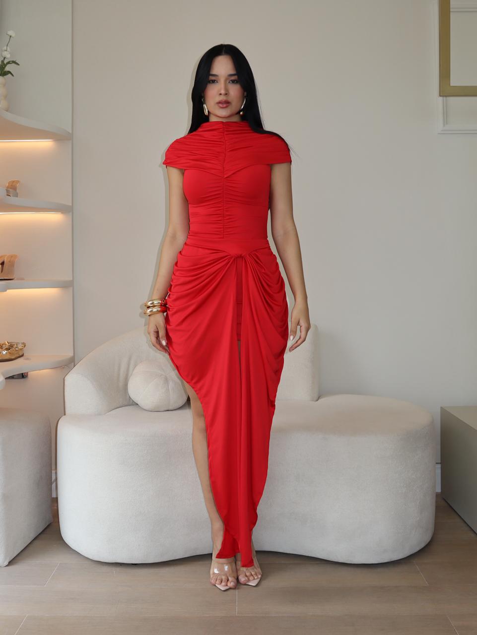 Vestido Paula Vermelho - Imagem 2