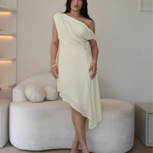 Vestido Carine Amarelo Manteiga