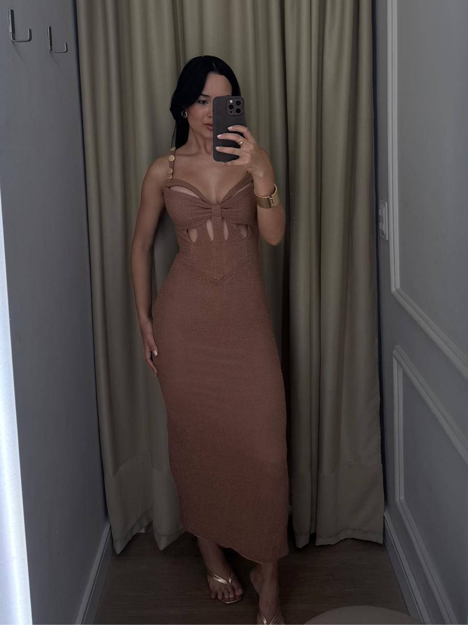 Vestido Lizete Marrom - Imagem 4