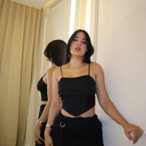 Cropped Corset Cris Preto