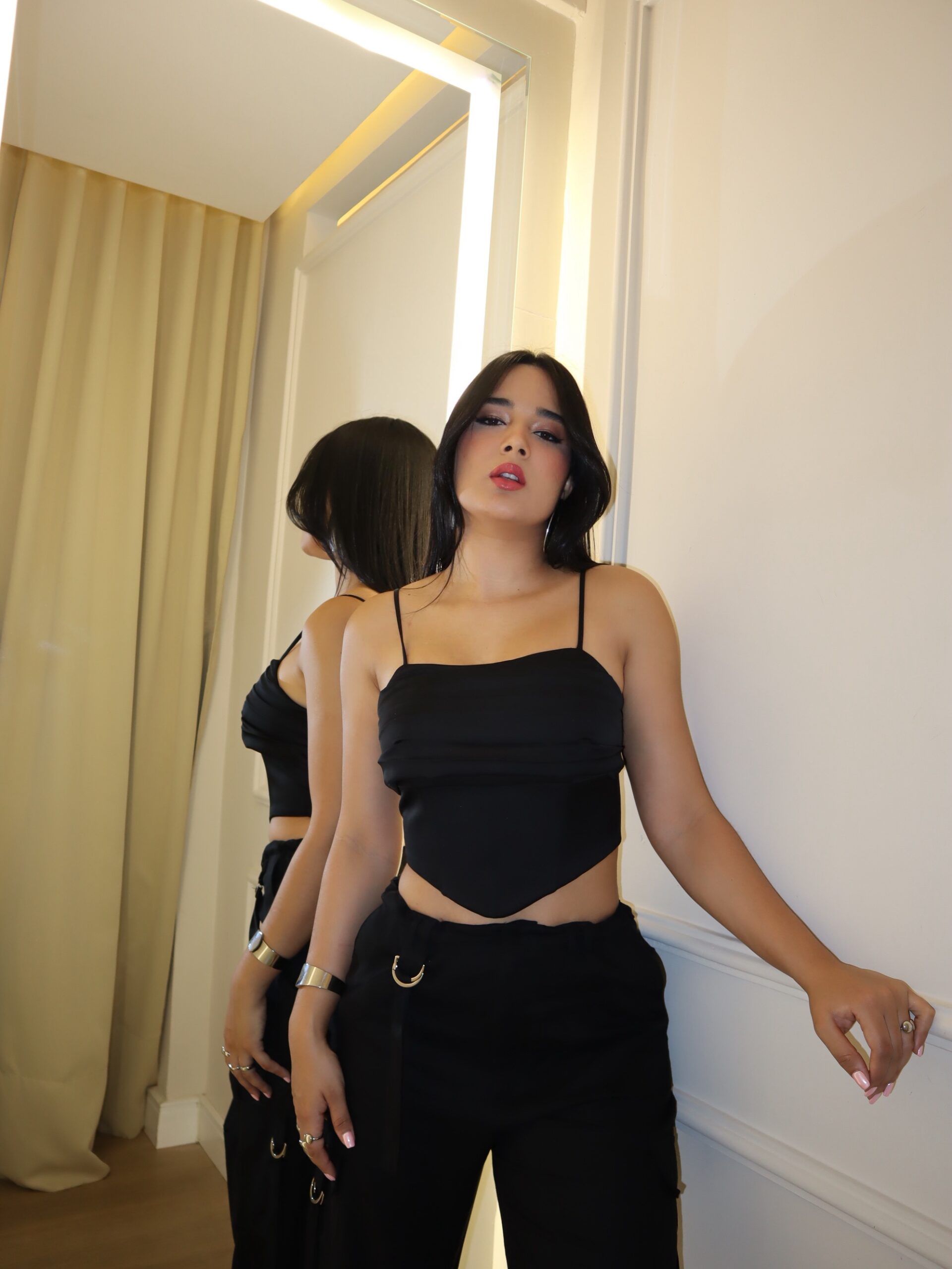 Cropped Corset Cris Preto