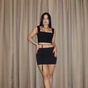 Cropped Bandagem Lily Preto